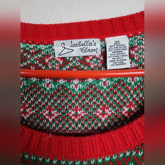 Isabella's Closet Jesus Party Like It's My Birthday Ugly Christmas Sweater Knit - Picture 7 of 8